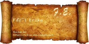 Fél Erika névjegykártya